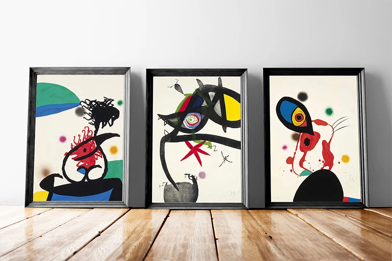 Joan Miro L'eunuque имперский абстрактный настенный художественный холст с печатью постера декоративная картина для гостиной домашний декор