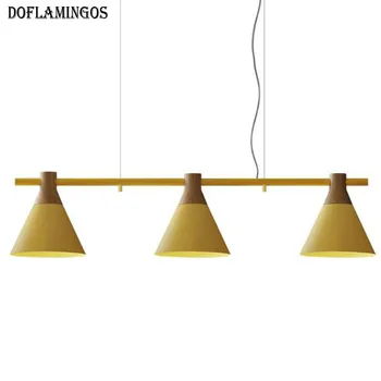 

Modern E27 LED Pendant Lights Fixtures for restaurant Light Gray/Blue/Yellow Color 85-265V Hanging Lamp Fixtures