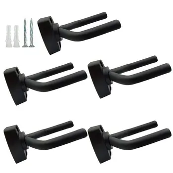 

Black Guitar Hanger Hook Holder Wall Mount Display with Screws Fits Most Guitars