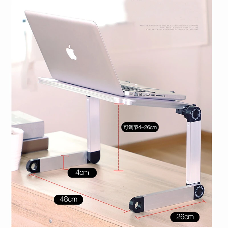 Table Stand Laptop Stand Ergonomic Notebook 360 Degree Rotation Portable Folding Desk Bed Holder For Macbook Lenovo Dell Acer (6)