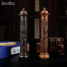 NOOLIM эбенового дерева Дракон Скульптура палочка ладан горелки деревянные помады Joss палочки с ладаном держатель ручной работы курильница