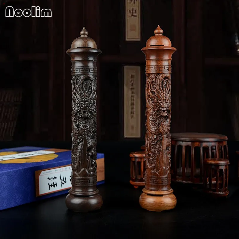 NOOLIM эбеновая деревянная скульптура дракона палочки с ладаном курильница ручной