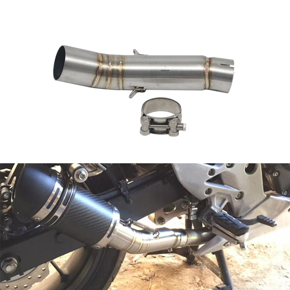 Выхлопная средняя труба ZSDTRP для мотоцикла 61 мм HONDA CBR1000RR 2008 2016 слипоны CBR300 CB400 CBR500