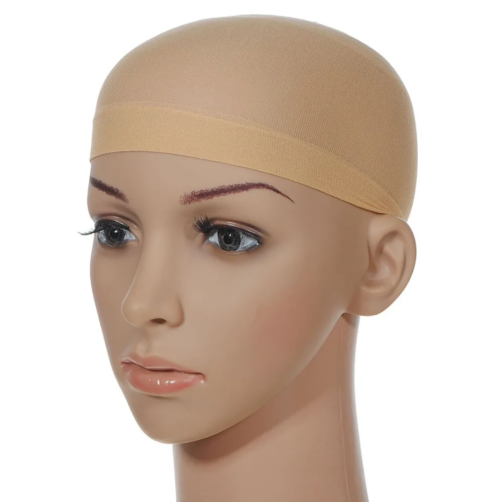 

2Pcs Wig Cap For Making Wigs Stocking Wig Liner Cap Snood Nylon Stretch Mesh In 2 Colors hairnets