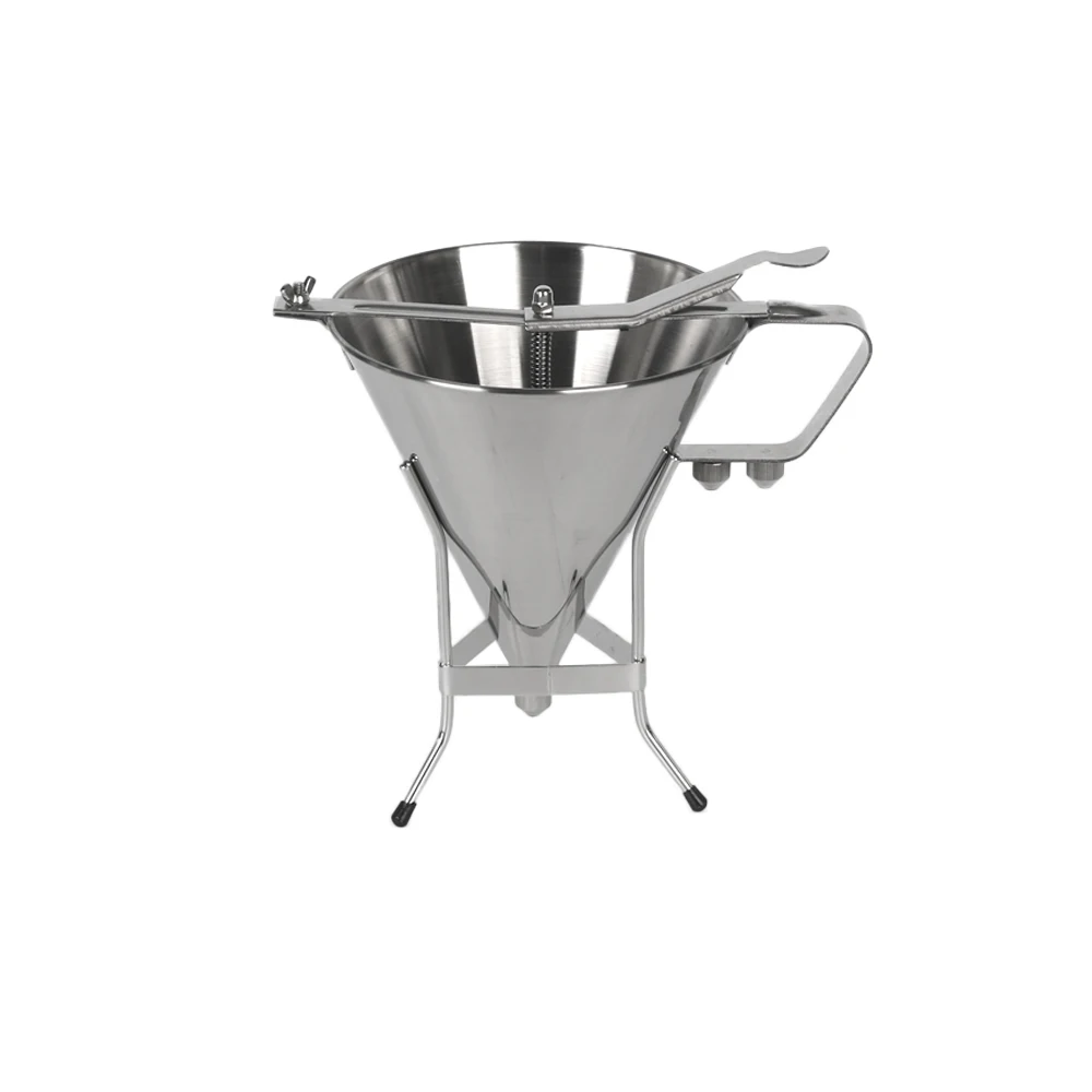  ITOP Stainless Steel Small Octopus Balls Making Funnel Cupcakes Baking Dispenser with Rack Kitchen  - 32846193211