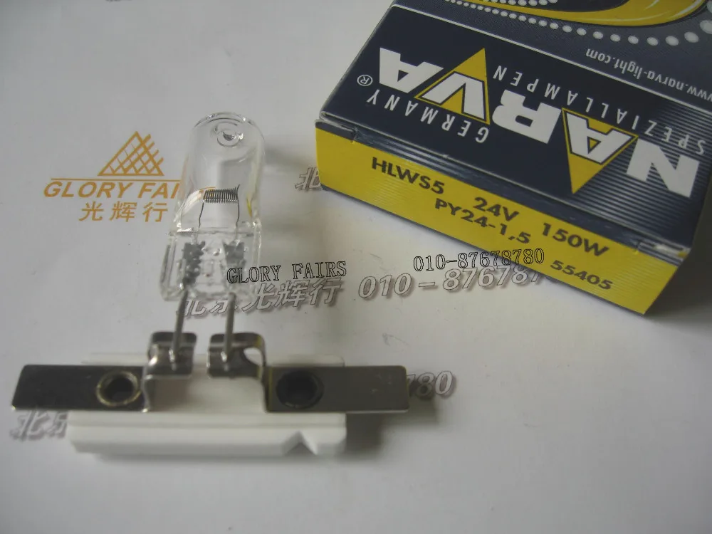Нарва 55405 HLWS5 24V 150W PY24-1.5 галогенная лампа 24V150W ZEISS JENA микроскоп свет EPIVAL INKO JENATECH