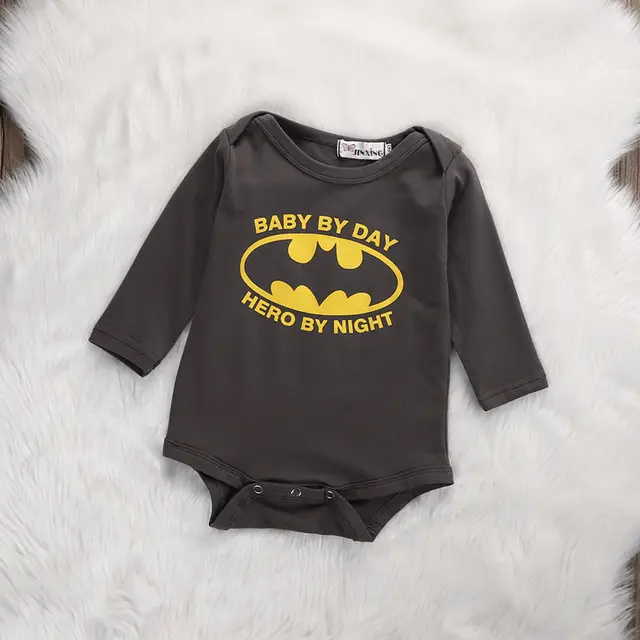 baby batman romper winter autumn long sleeve baby hero romper newborn infant sleepers toddlers halloween costume