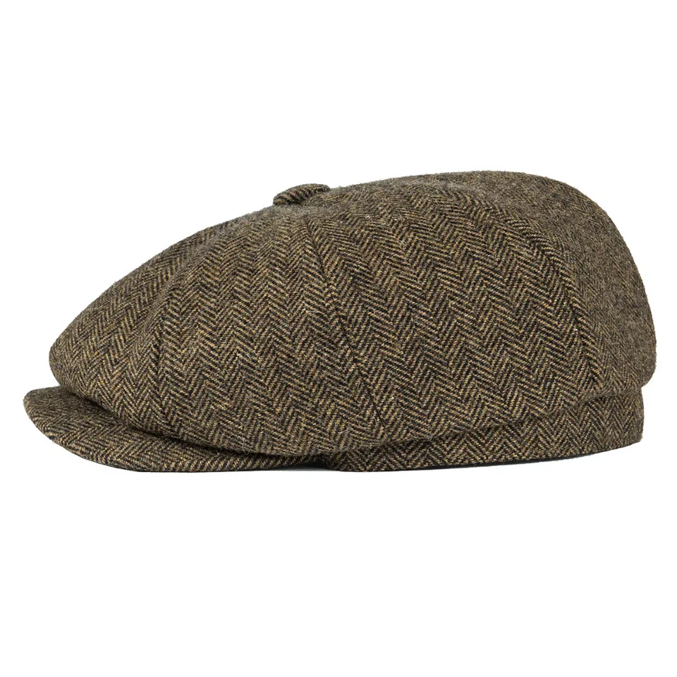 Chapeau Newsboy Tweed Homme - Béret Boulanger Ajustable, Neuf Avec étiquettes