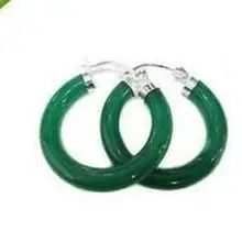 2 шт Роскошные Очаровательные с зелёными камнями кольца Huggie серьги благородный женский подарок 4 шт 925 серебро
