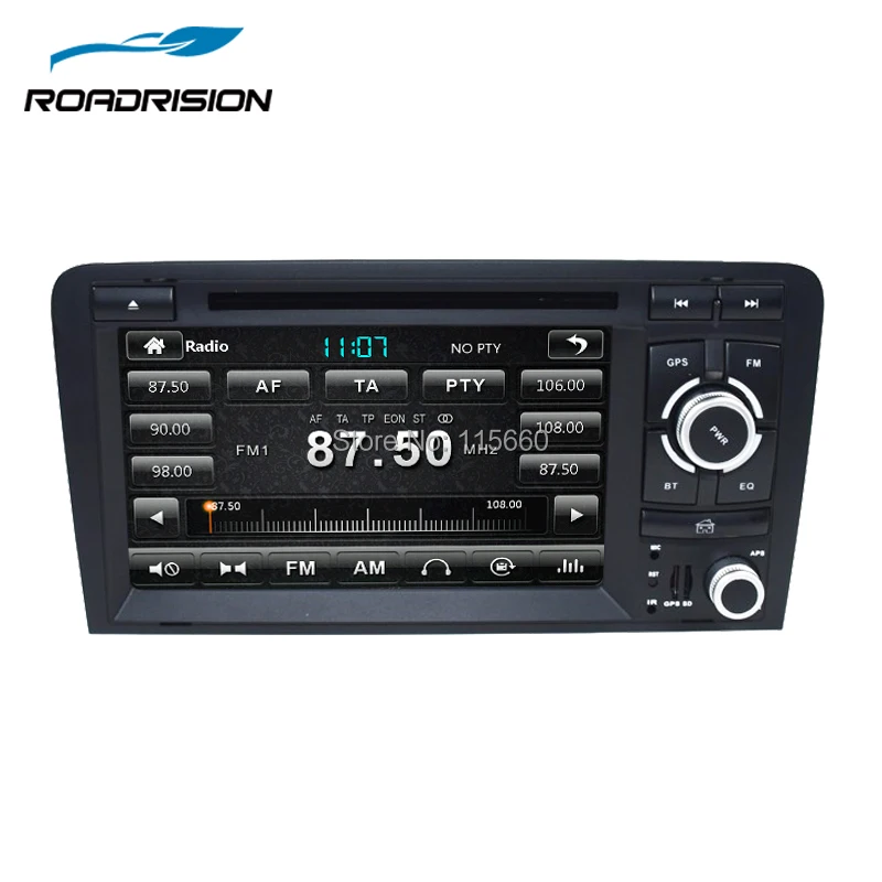 Автомобильный dvd плеер RoadRision 7 дюймовый емкостный экран 2Din для Audi A3/S3 2002 2011 Canbus