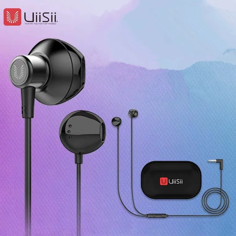 

UiiSii In-ear Headphones HI-RES Bass Heavy earphone Subwoofer Universal girl Lovely With Game Chicken For Huawei Iphone