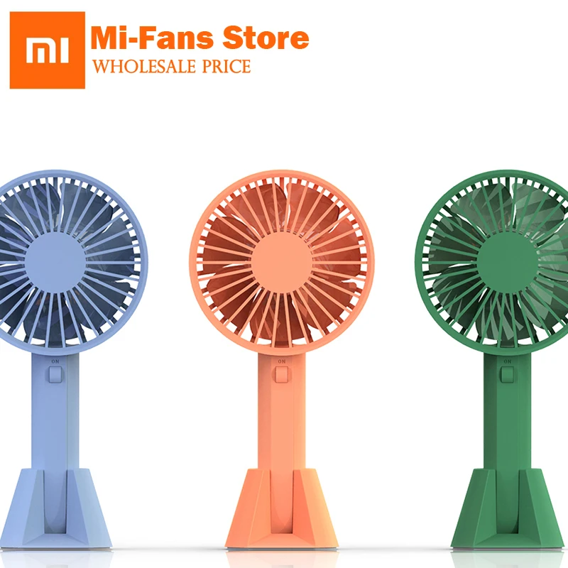 XiaoMi VH брендовый портативный ручной вентилятор с низким уровнем шума заряжаемой