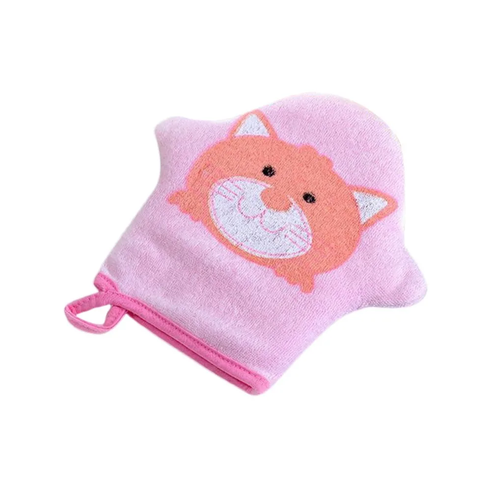 

3Colors Cartoon Super Soft Cotton Baby Bath Shower Brush Cute Animal Modeling Sponge Powder Rubbing Towel Ball for Baby Children