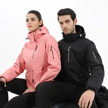 Леопардовая уличная Тяжелая пуховая куртка, зимнее многофункциональное пальто, Мужская лыжная Сноубордическая куртка, водонепроницаемая ветрозащитная куртка