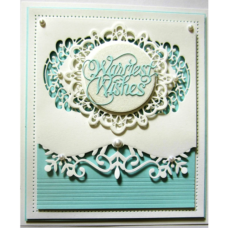 Retro Flower Edge Metal Cutting Dies For DIY Scrapbooking Embossing