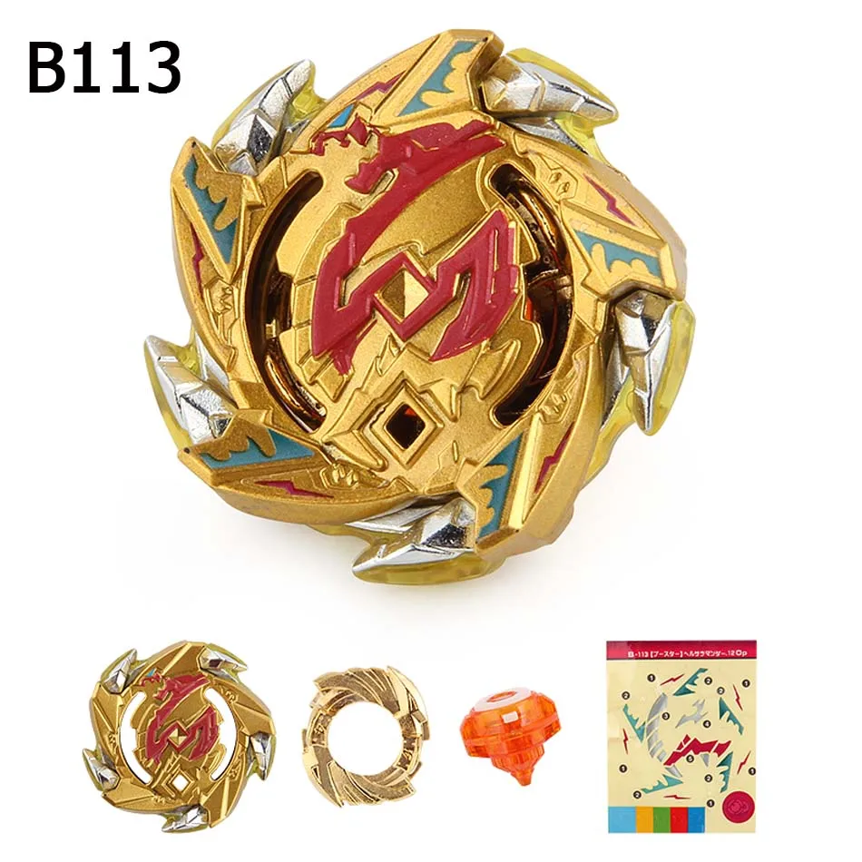 Takara Tomy Gold Edition все модели Bey Bay Burst игрушки подходят для любого пускового устройства Металл Fusion Бог спиннинг Топ лезвия игрушки - Цвет: B113