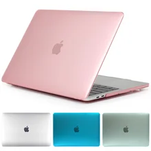 Кристальный Чехол-сумка для ноутбука для MacBook 12/Air 11,6 13,3/Pro retina 13 15 дюймов с сенсорной панелью+ Прозрачный чехол для клавиатуры