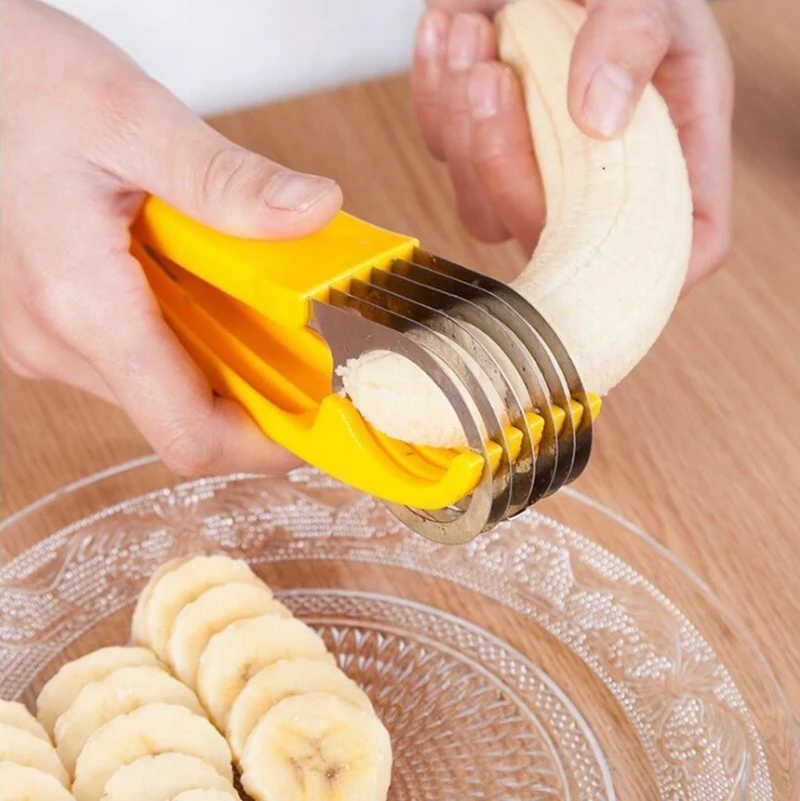 Buy Stainless Steel Banana Slicer Cutter Chopper Fruit