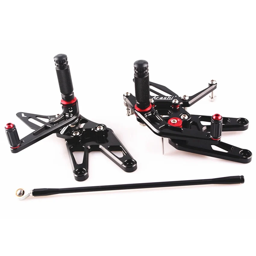 

Adjustable Rearset Foot Pegs Footrest Pedal For Yamaha YZF R6 2003-2005 YZF R6S 2006-2009 Black