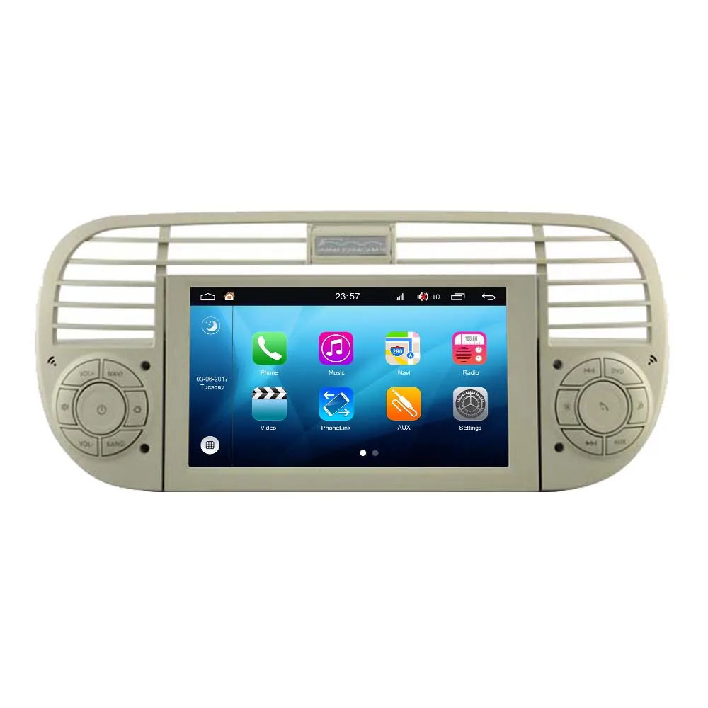 RoverOne Android 8.0 Car Multimedia Player For Fiat 500 Cinquecento