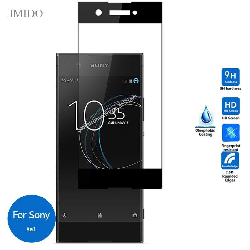 

For Sony Xperia Xa1 Full Cover Tempered Glass Screen Protector 2.5 9H Protective Film On Xa 1 G3112 G3116 G 3112 3116