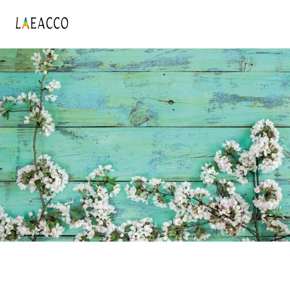 

Laeacco Blue Wooden Board Photography Backgrounds Customized Food Cake Pet Toys Portrait Photographic Backdrops for Photo Studio