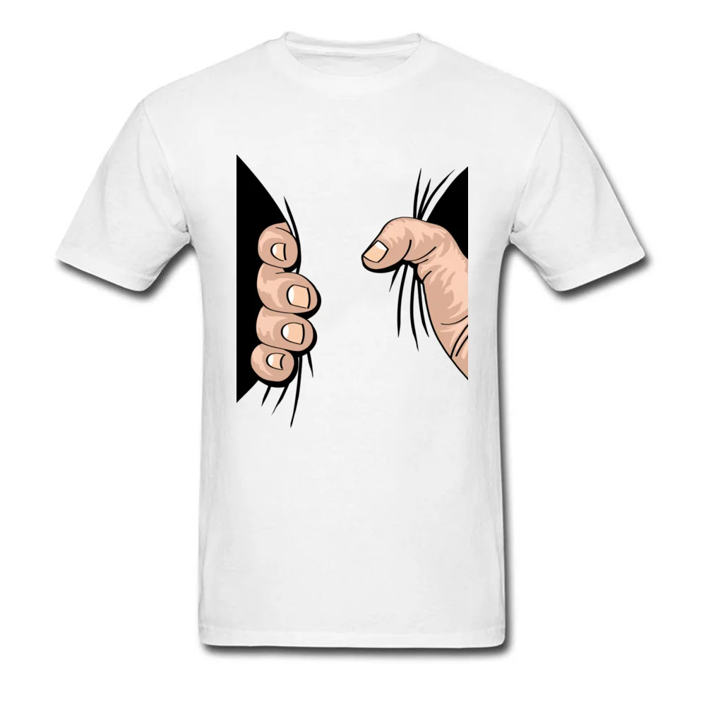 US $7 32 OFF 2018 Lucu Raksasa Tangan Meremas Pria Putih T Shirt Baru Kartun T Shirt Pacar Hadiah Ulang Tahun Custom Pakaian Atas T Shirt