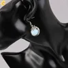 CSJA Trendy Women Drop Earring Dragon Shape Clear Crystal Reiki Gem Stone Pendant Wholesale Retail Female Accessories E090 ► Photo 2/6