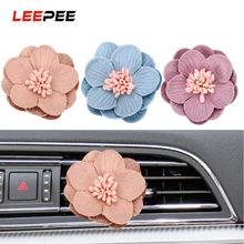 LEEPEE 2 шт./компл. цветок освежитель воздуха автомобиля Авто аромат орнамент Декоративная прищепка автомобиля вентиляционное отверстие духи