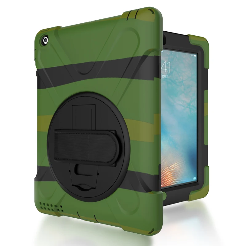 Чехол для Apple ipad 2 3 4, ZAIWJ Safe Kids Armor At Мягкий противоударный силиконовый+ жесткий чехол для ipad 4/3/2