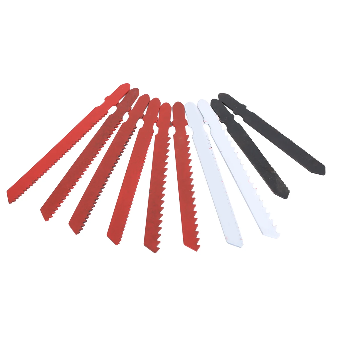 DWZ 10pcs Jigsaw Blades Assortment Set for Bosch T Shank Jig Saw Metal Plastic Wood