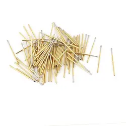 

100 Pcs 60 Degree Chisel T Tip Spring Testing Probes Pins 33mm Long