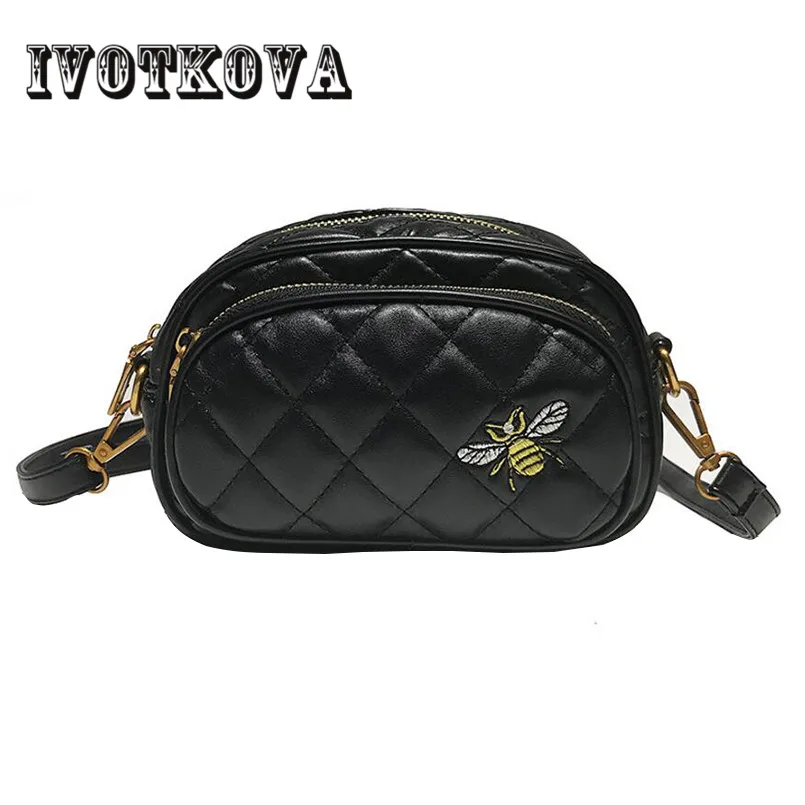 

IVOTKOVA Fashion Women Waist Bag Casual Pu Leather Chain Shoulder Bags Zipper Chest Waist Bags Travel Chest Bag Fanny Waist Pack