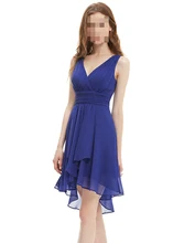 Bridesmaid Dresses Ever Pretty Summer Style Ruffles Sexy V-neck Chiffon Bridesmaid Dress 2017