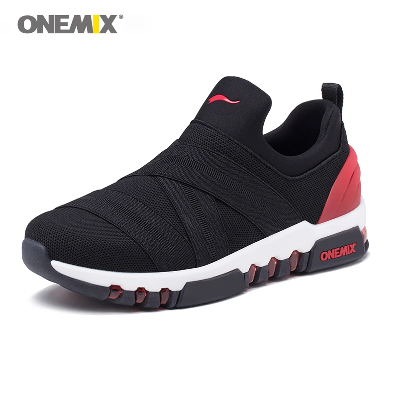 Onemix спортивная обувь мужские кроссовки для бега легкий фитнес-тренажер для мужчин Открытый Треккинг универсальные дышащие черные, белые, красные