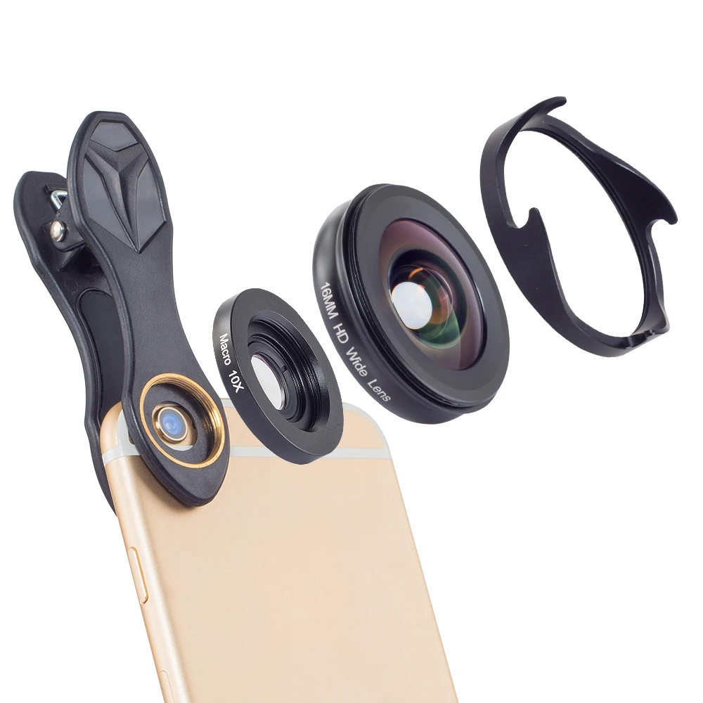 Apexel 手机相机镜头套件高清广角 宏镜头适用于android Ios 智能手机 Ebay