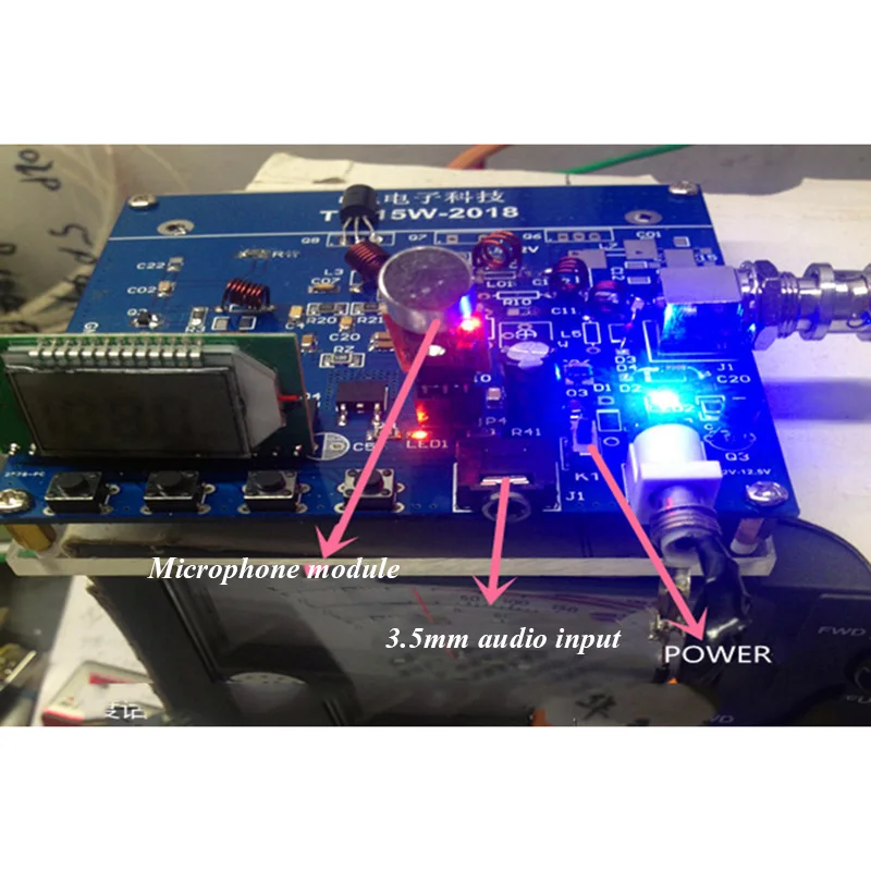 Lusya 87-108MHZ lcd FM передатчик FM стерео передатчик DSP PLL 1500M транспондер CD MP3 мобильный компьютер аудио передатчик t0700