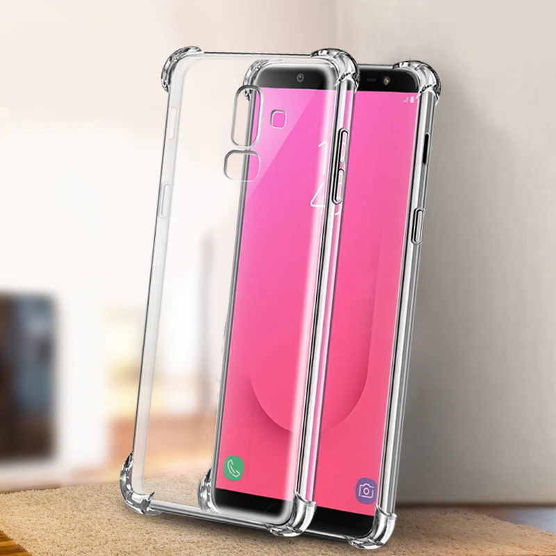 

Shockproof Airbag TPU Case For Samsung Galaxy S10 S9 S8 J8 J6 J4 Plus 2018 J2 Core J7 J5 J3 2017 S10E Crystal Soft Slim Cover