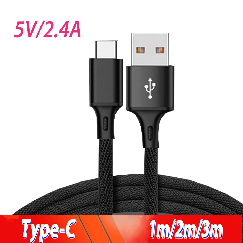 

2m/3m Usb Type C Cable Usb Type-C Charging Wire for S8 Samsung S10 S9 + Redmi-note-7 Nintendo Switch Garas Cabo Tipo C 2/3 Meter