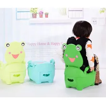 Портативный туалет для путешествий, пластиковая утка для мочи, ящик для мальчиков, лягушка, мультяшное сиденье для унитаза для приучения к туалету 0-5 лет