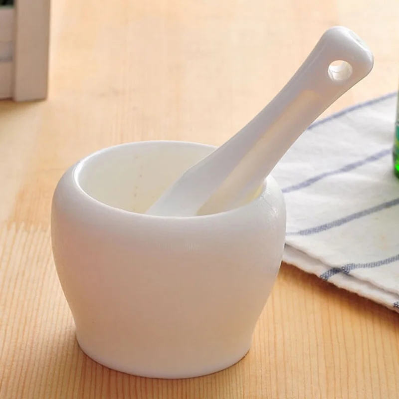 Plastic Garlic Mill Food Grinder Mortar and Pestle Grinding Pot Teas