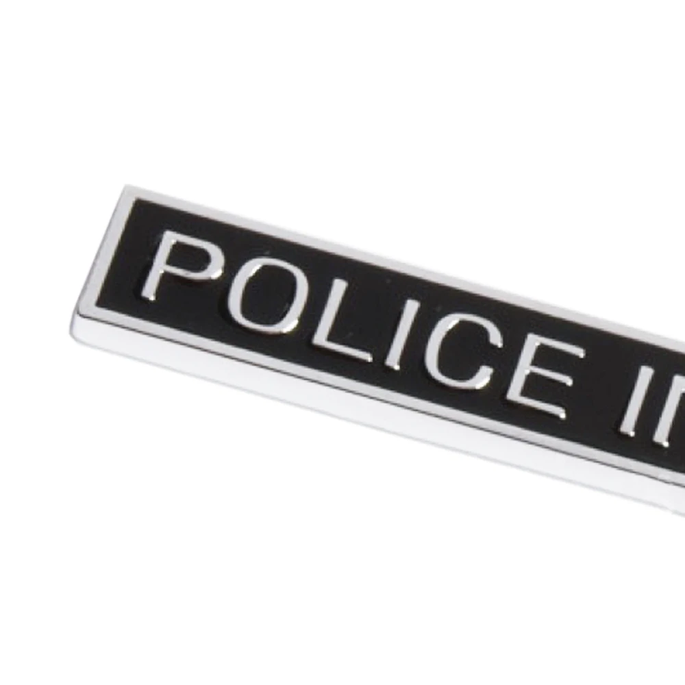 JEAZEA New POLICE INTERCEPTOR Zinc Alloy Emblem Badge Car Trunk Sticker Fit for Ford Car Styling -4