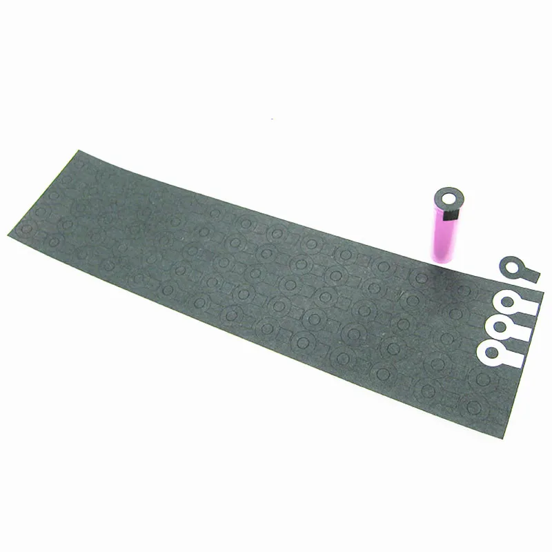 

70pcs 1S 18650 Battery Insulation Gasket Barley Paper Battery Pack Cell Insulating Glue Patch Positive Electrode Insulated Pad
