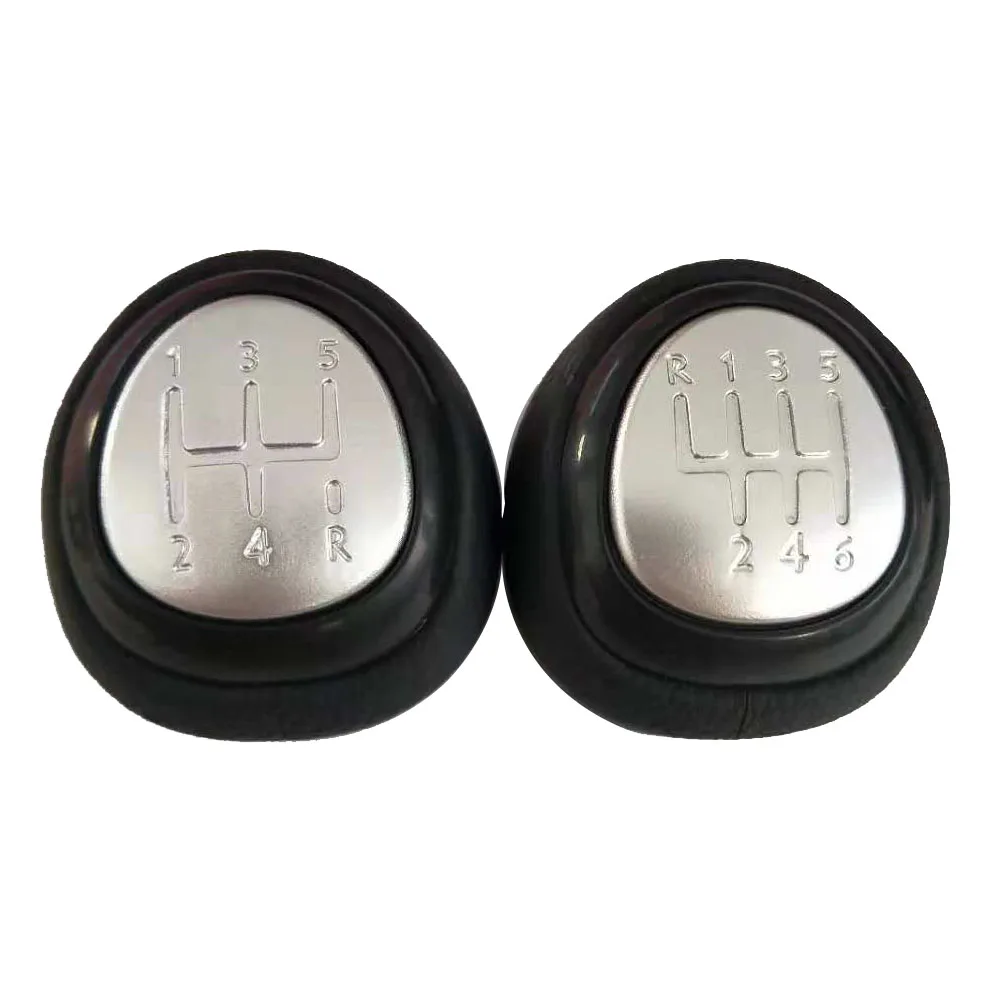 

5 / 6 Speed Car Shift Gear Knob Covered Real Leather For SAAB 9-3 2003 2004 2005 2006 2007 2008 - 2012