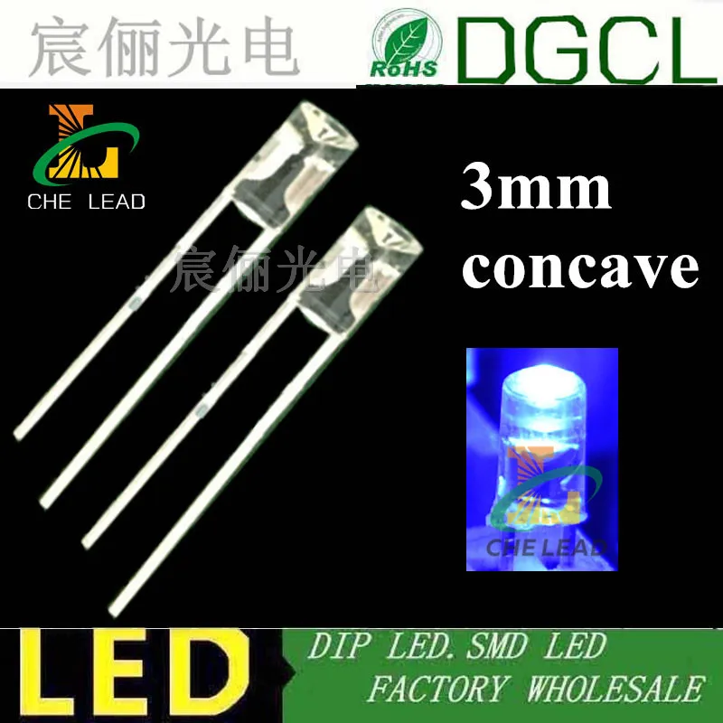 Вогнутая Светодиодная лампа 3 мм|light ge|diode lightlight cold |