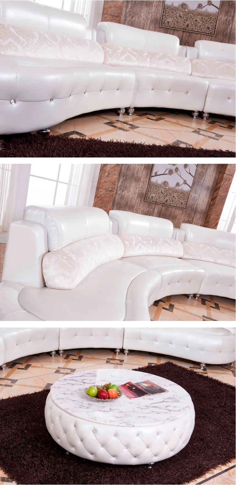 S893 журнальные столы матч белый алмаз кожаный диван набор, мебель для гостиной
