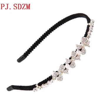 

Hair Decoration Luxury Handmade Women Hairband Exquisite Chic Shinning Female Hair Accessory Non-slip Bridal Gift HB0037
