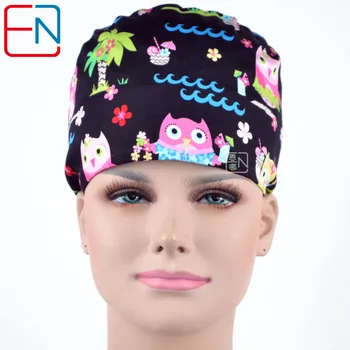 

Hennar Brand Scrub Caps Masks High Quality Adjustable Medical Working Hats Cotton Nurse Surgical Caps Doctor Surgical Cap Unisex