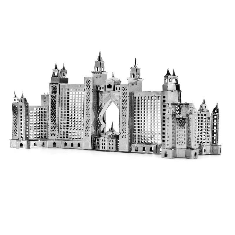Новинка 2019 3d металлическая головоломка модель atlantis отель/собора Святого