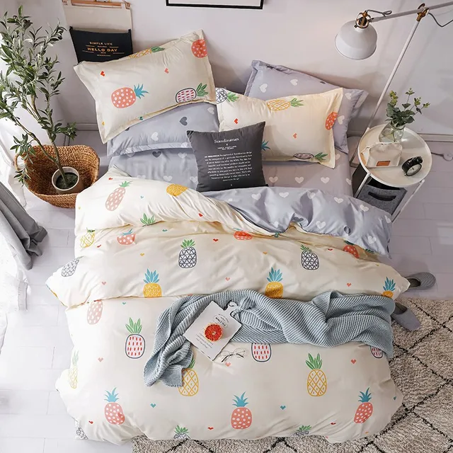 Solstice Home Textile Cartoon niedźwiedź polarny pościel zestawy dla dzieci Beddingset Bed pościel kołdra okładka łóżka Poszewka na poduszkę/Bed Sets -